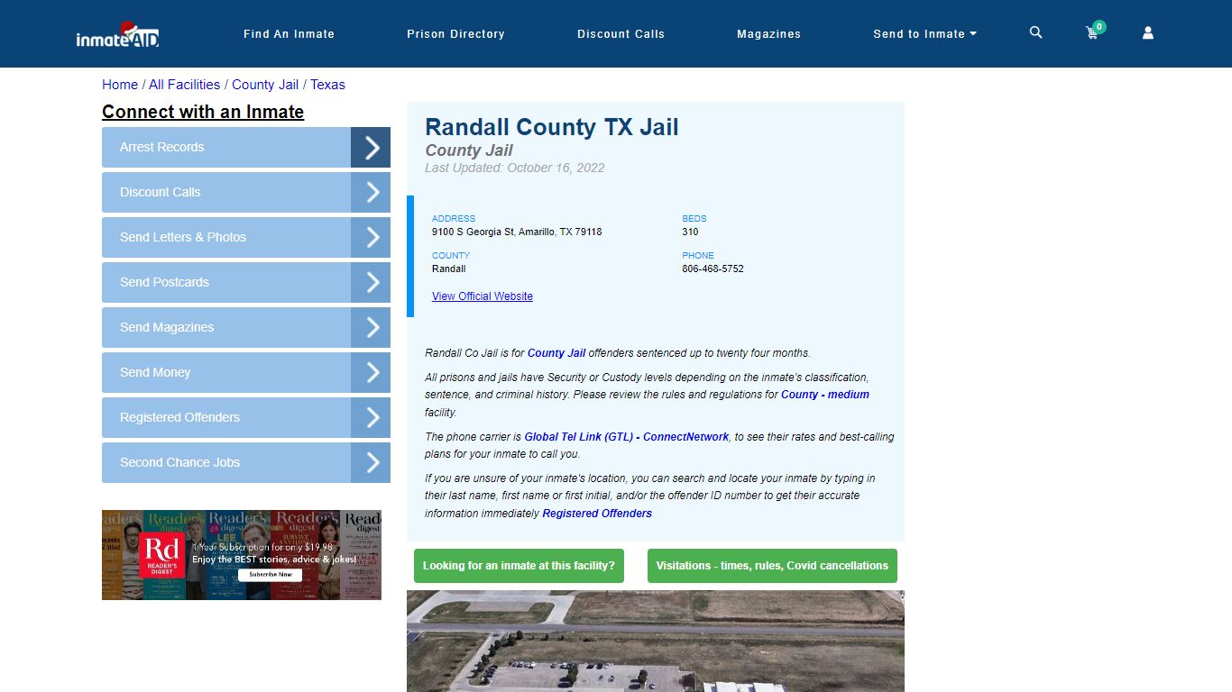 Randall County TX Jail - Inmate Locator - Amarillo, TX